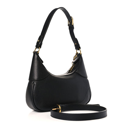 Gucci Goatskin Small Aphrodite Shoulder Bag Black 3 of 9