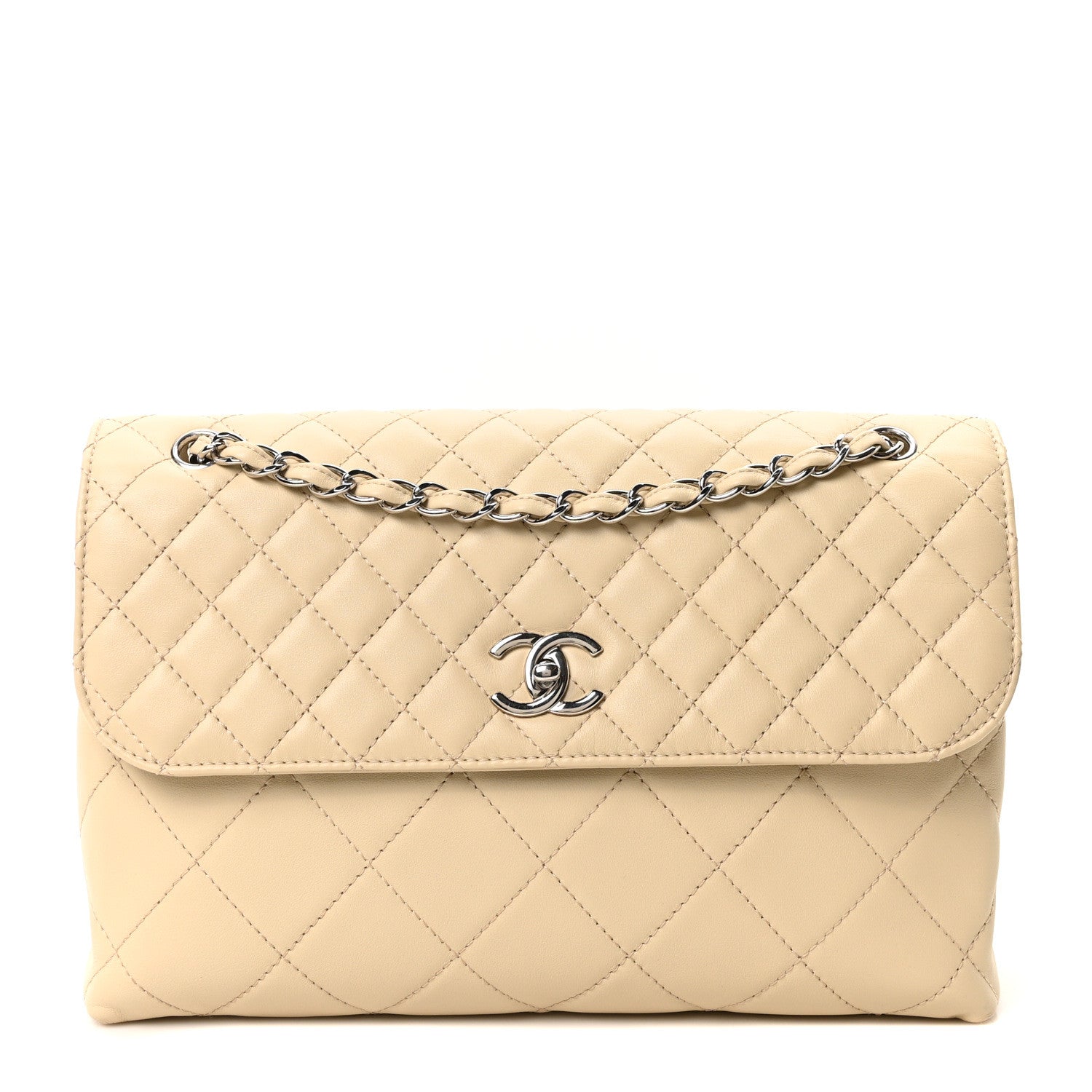 Chanel Calfskin Quilted In the Business Flap Bag Light Beige 1 of 10