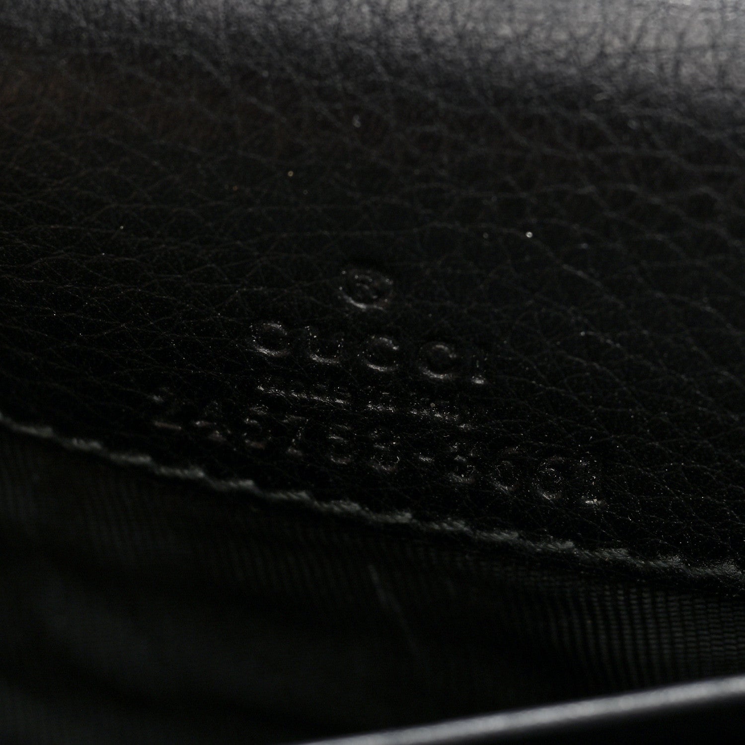 Gucci Calfskin Web Horsebit Chain Clutch Wallet Black 6 of 9