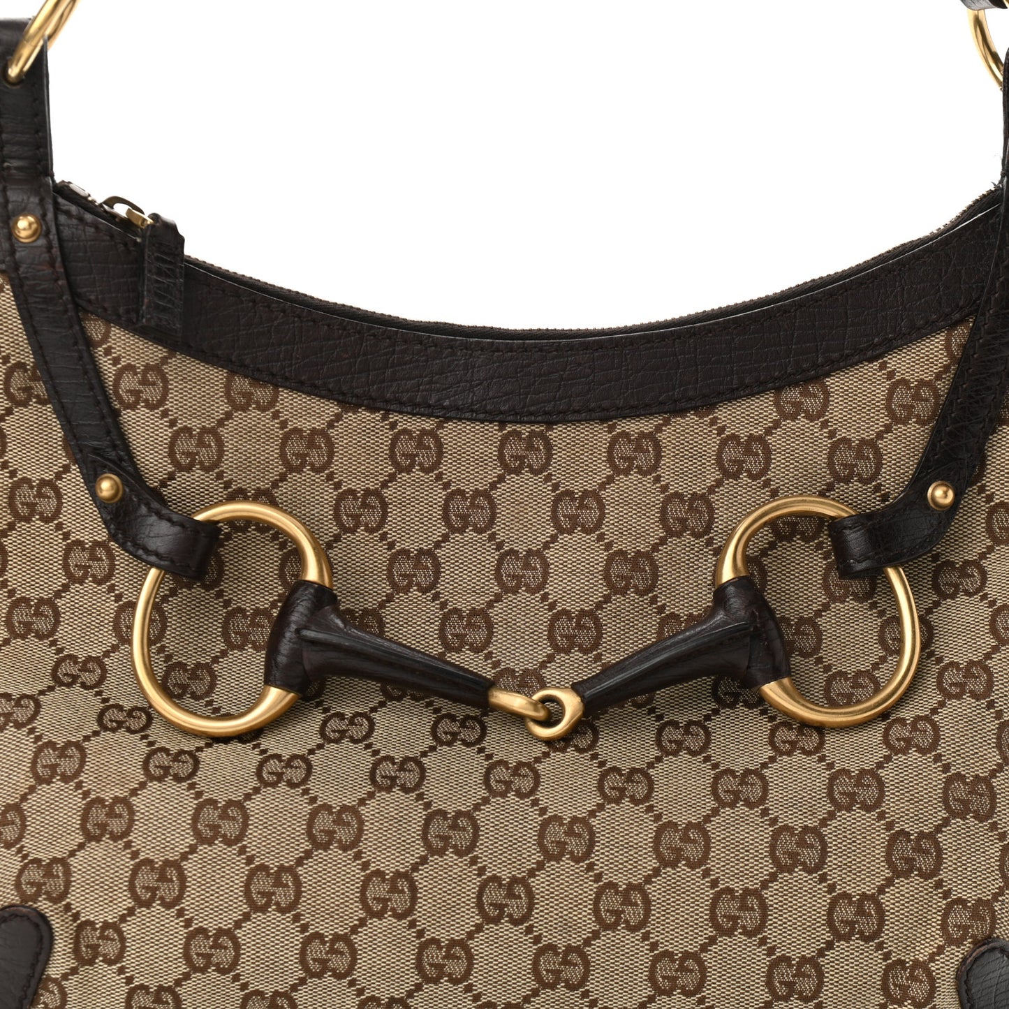 Monogram Horsebit Hobo Brown