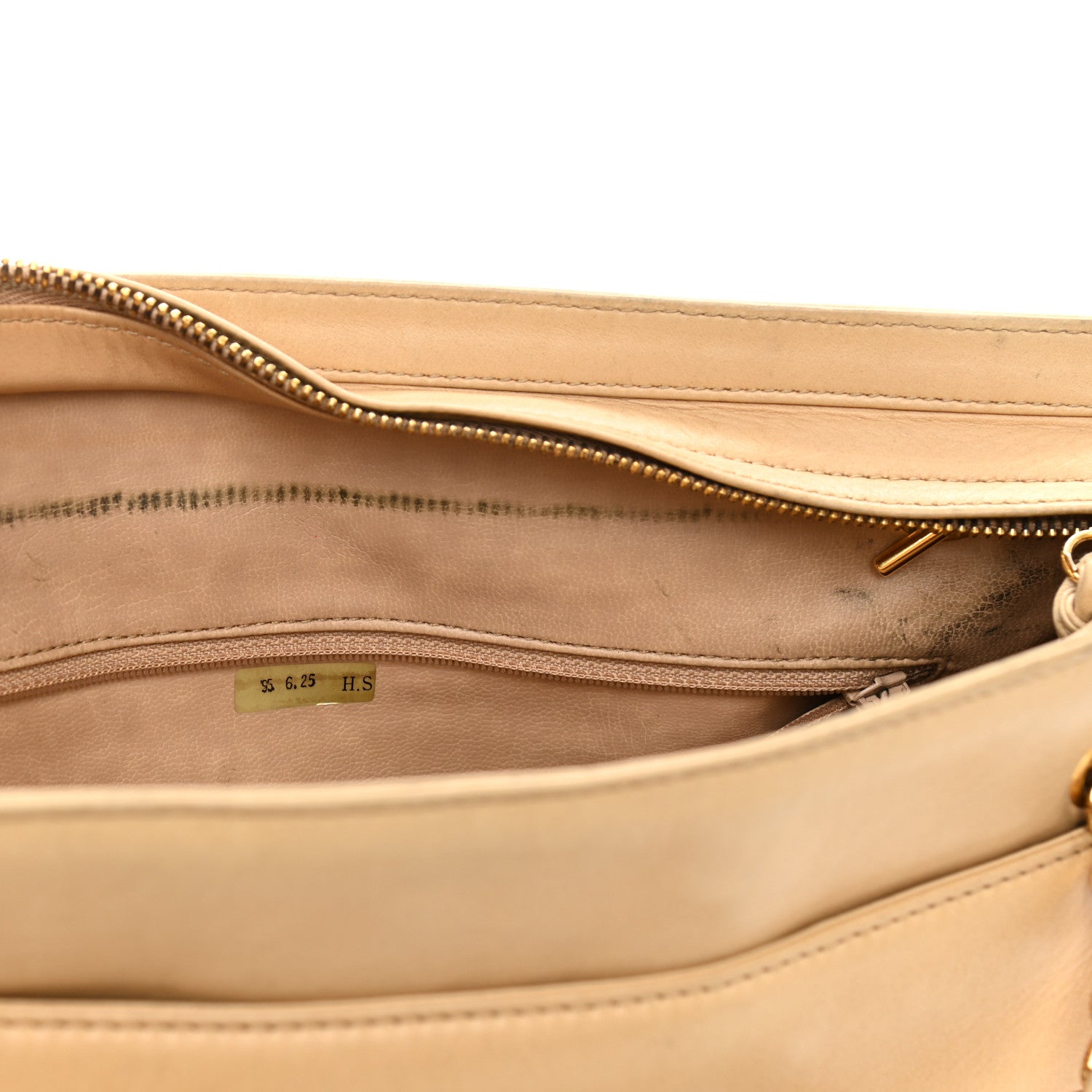 Chanel Lambskin CC Shoulder Bag Beige 12 of 16
