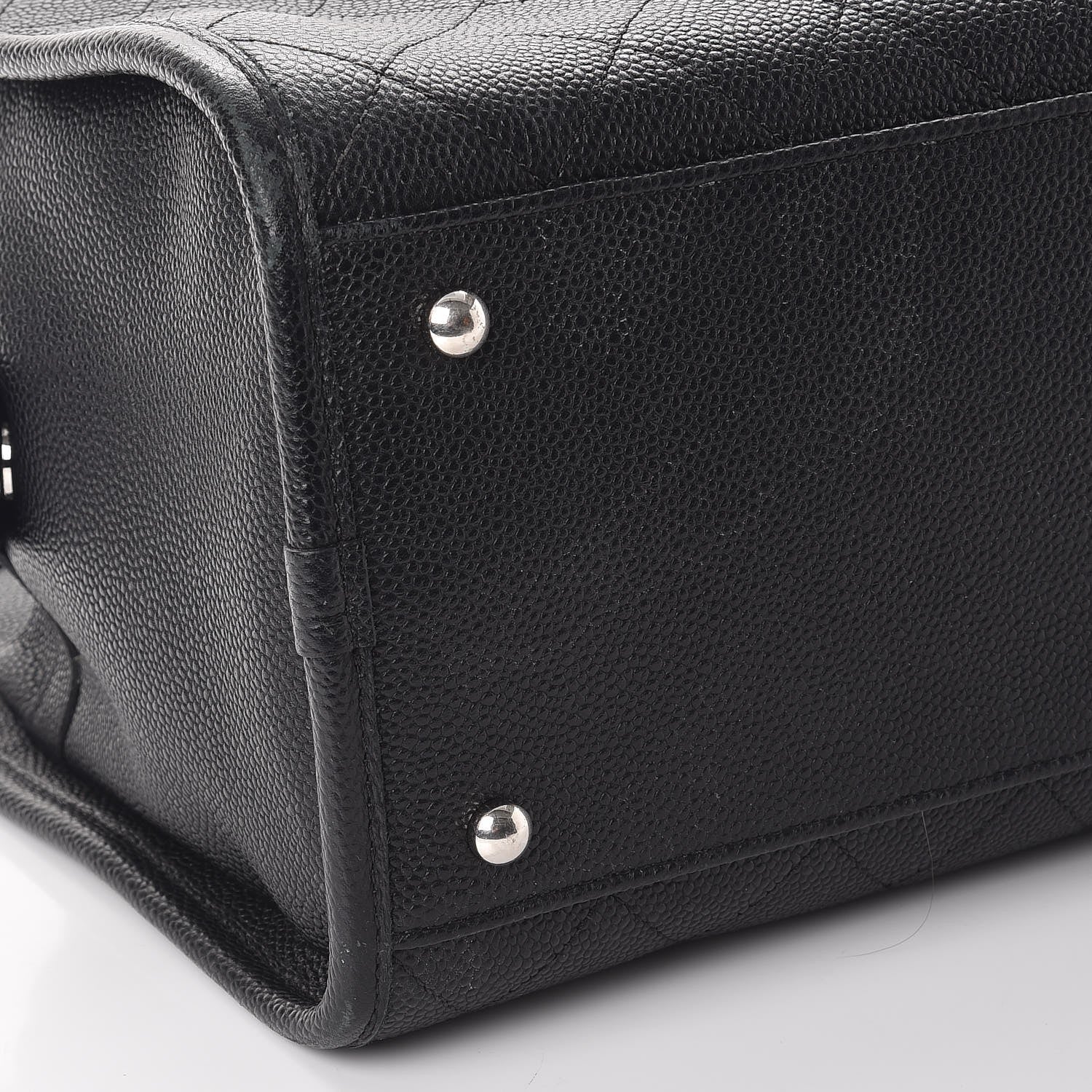 Chanel Caviar Stitched Shopping Tote Black 9 of 13