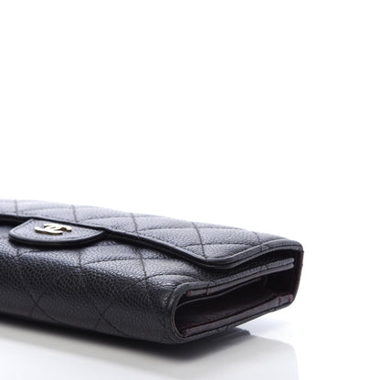 Chanel Caviar Quilted Large Flap Wallet Black 7 of 12