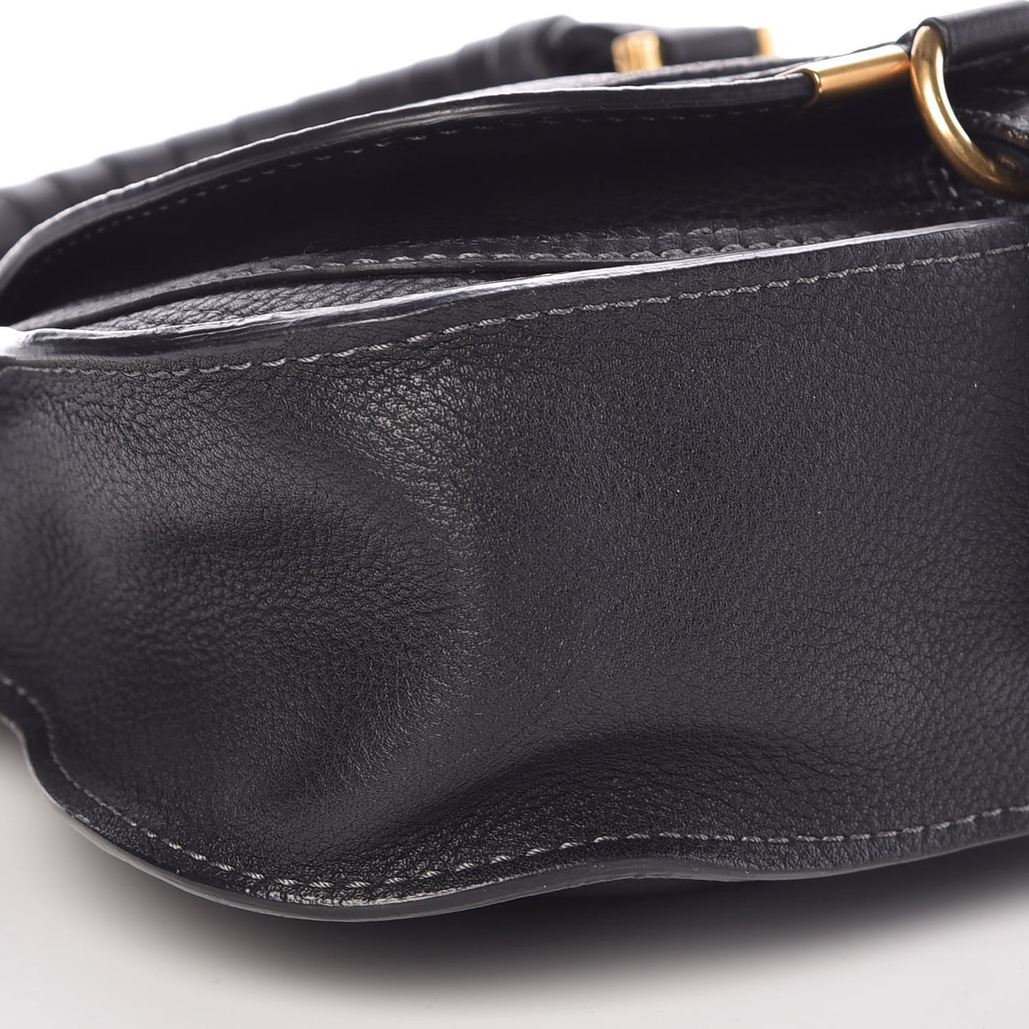 Calfskin Baby Marcie Satchel Black