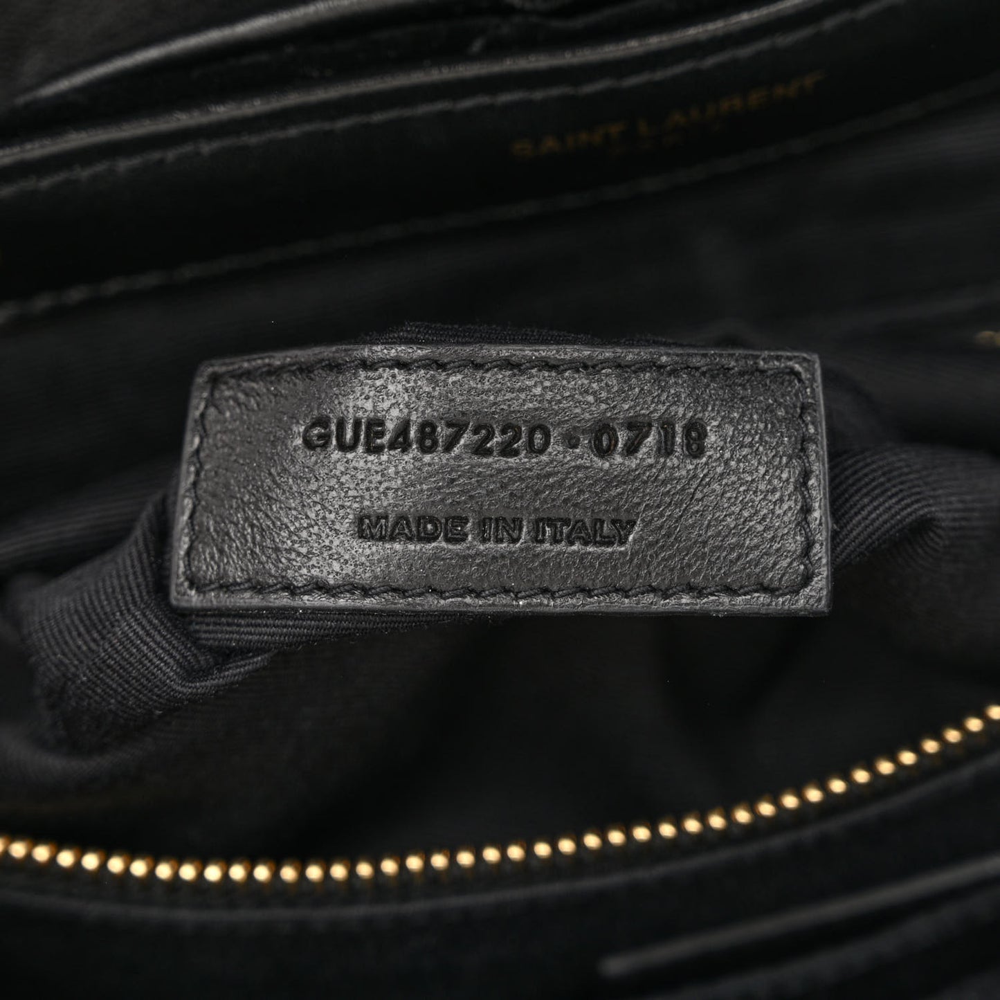 Velvet Y Quilted Monogram Small Loulou Backpack Black