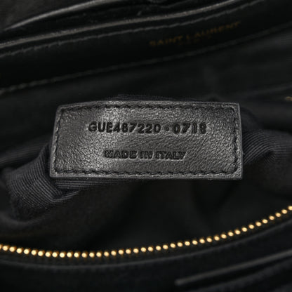 Saint Laurent Velvet Y Quilted Monogram Small Loulou Backpack Black 7 of 10