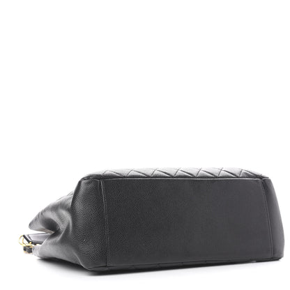 Chanel Caviar Quilted Grand Shopping Tote GST Black 3 of 8