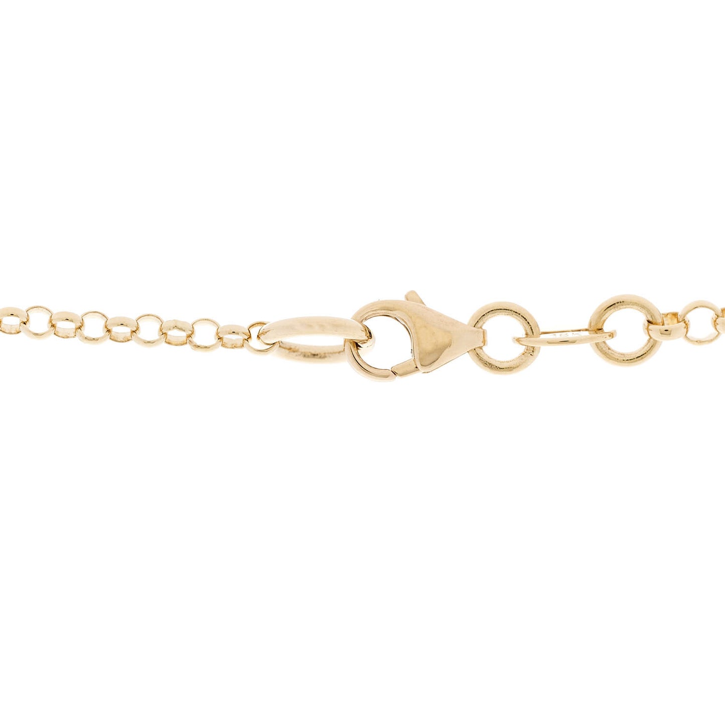 18K Yellow Gold Diamond Mind Body Soul Wholeness Small Karma Mini Coin Mixed Belcher Extension Chain Necklace