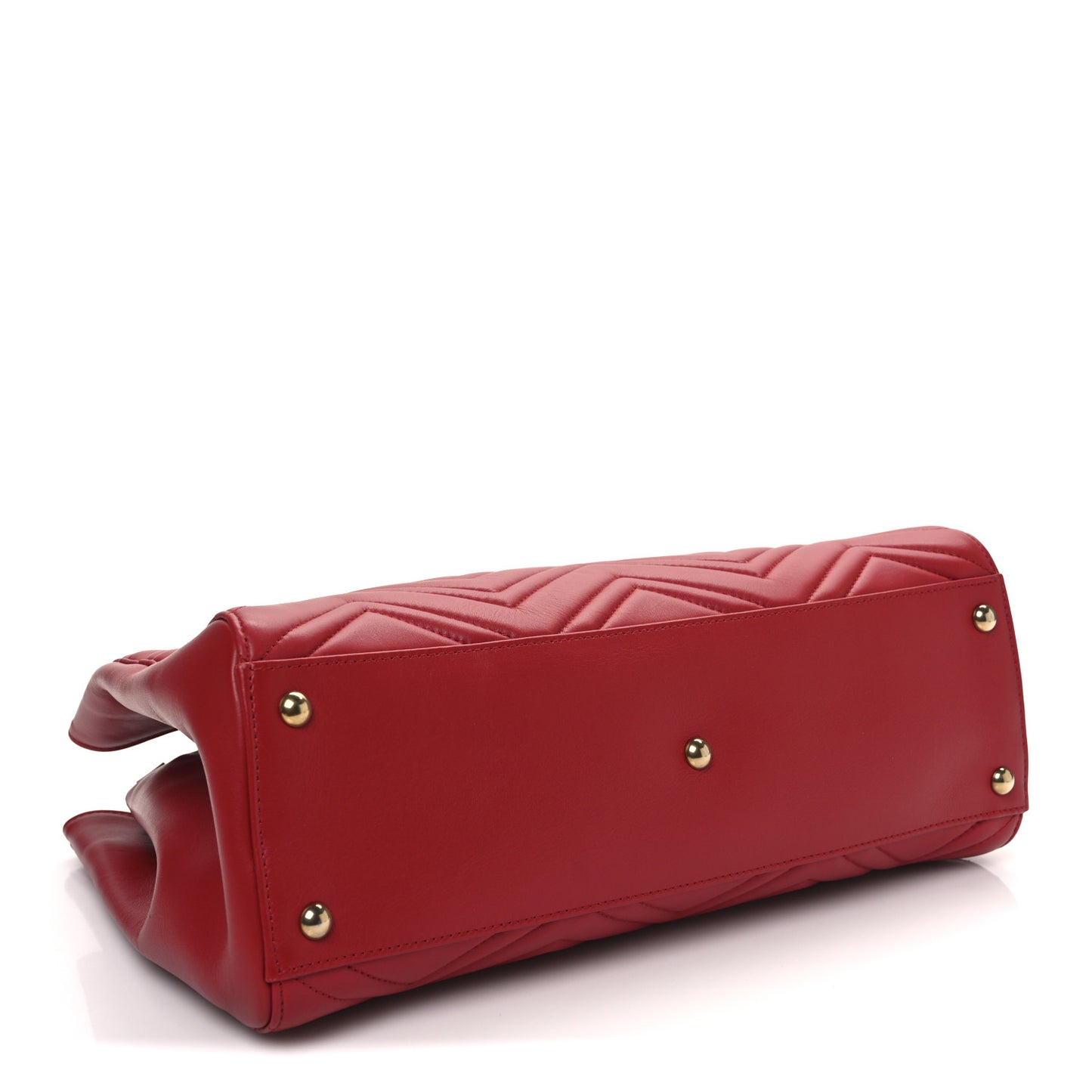 Calfskin Matelasse Medium GG Marmont Tote Hibiscus Red
