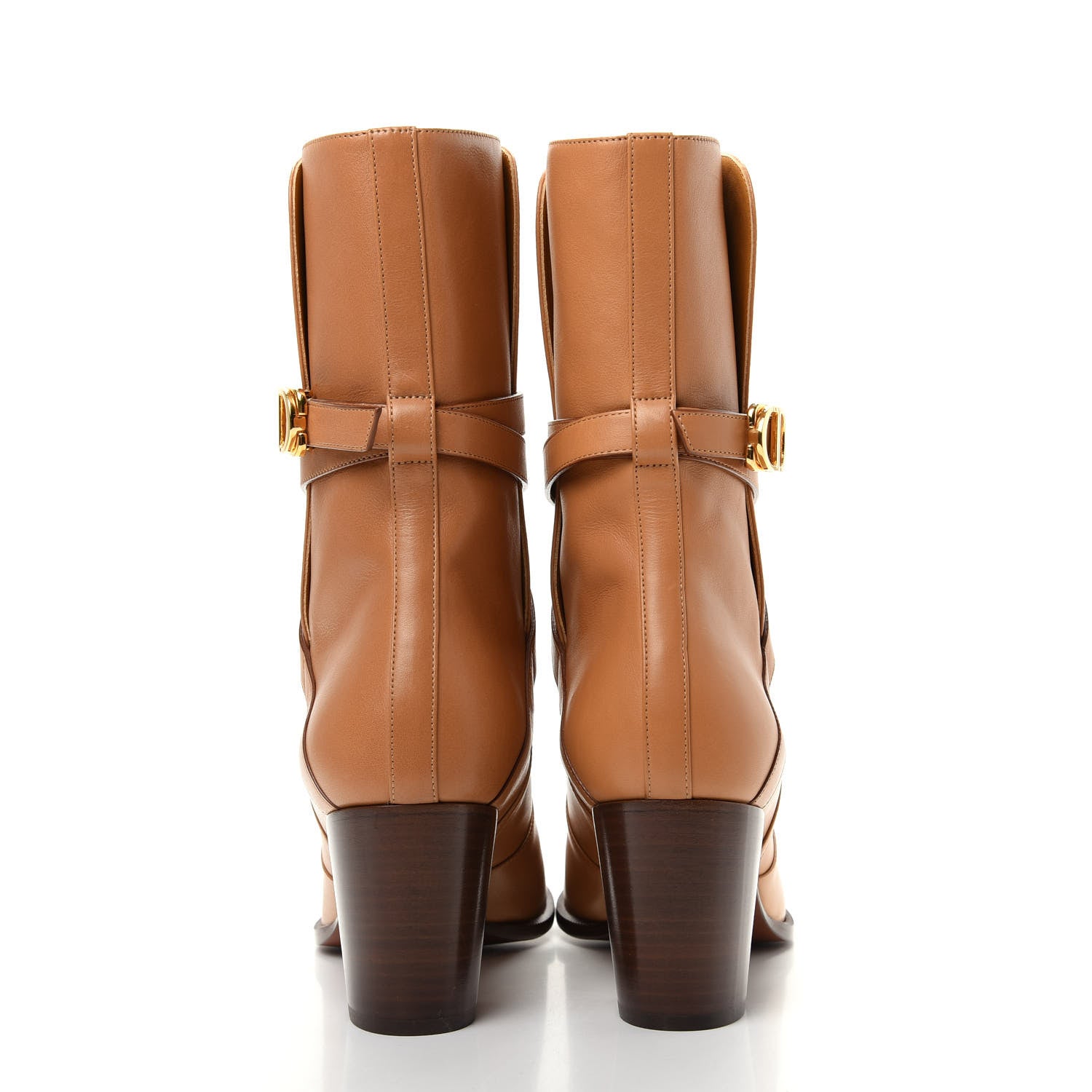 Christian Dior Soft Calfskin Empreinte Ankle Boot 39 Ochre Brown 7 of 11