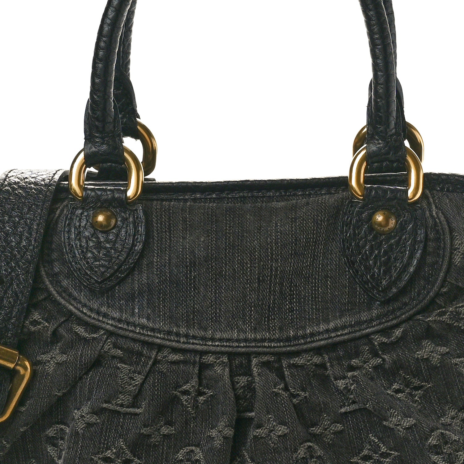 Louis Vuitton Denim Neo Cabby MM Black 7 of 9