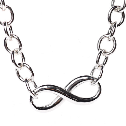 Tiffany Sterling Silver Infinity Link Necklace 5 of 5