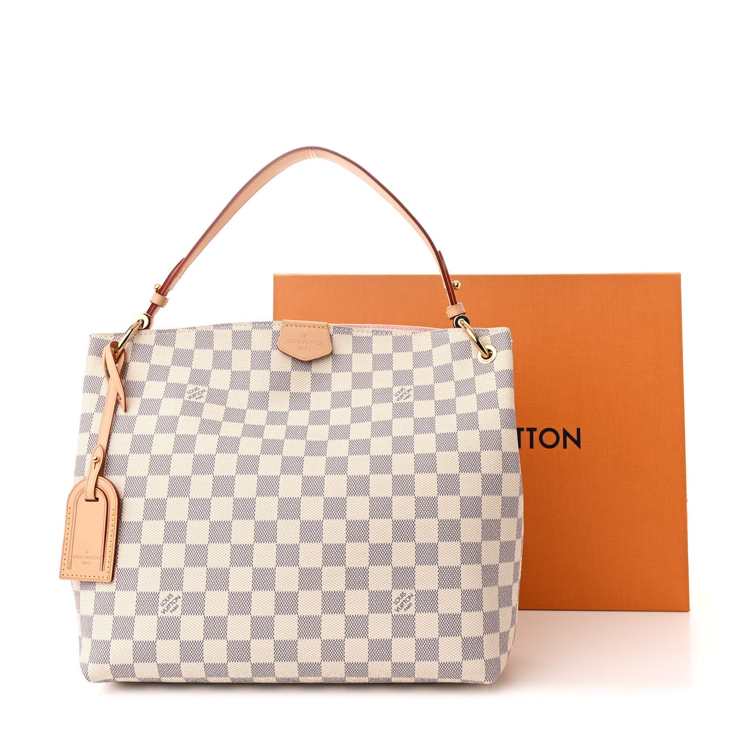 Damier Azur Graceful PM Rose Ballerine