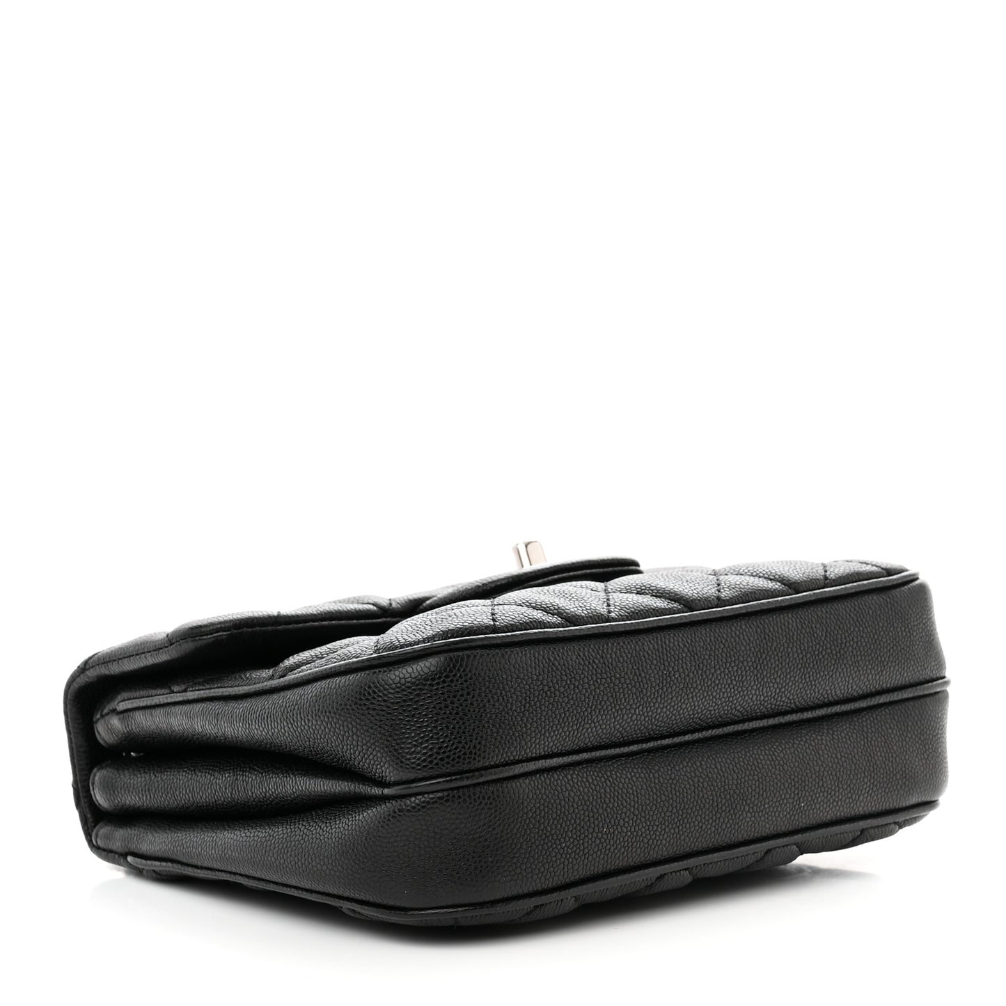 Caviar Quilted Small Urban Companion Flap Black