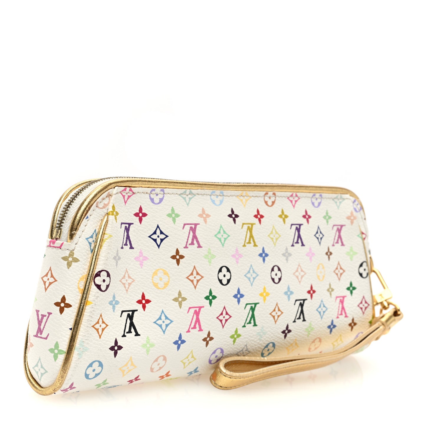 Monogram Multicolor Kate Clutch White