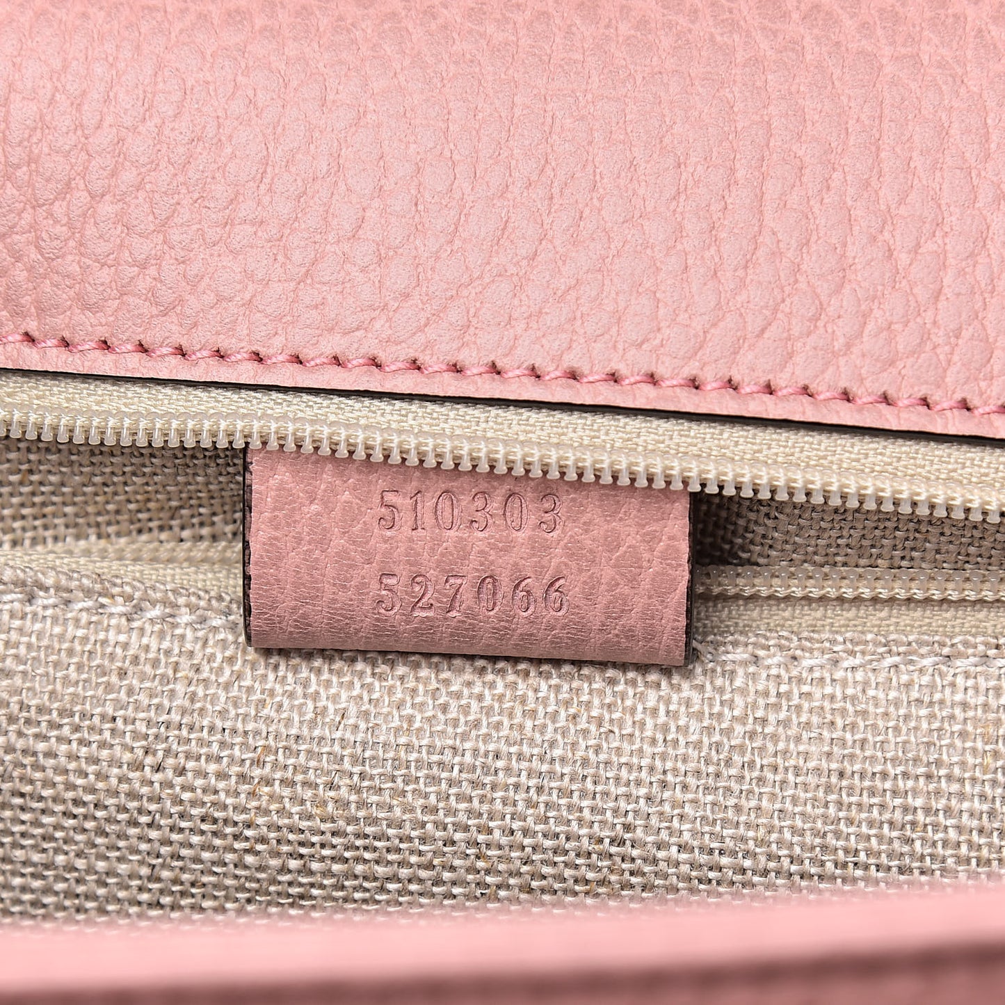 Dollar Calfskin Interlocking G Shoulder Bag Soft Pink