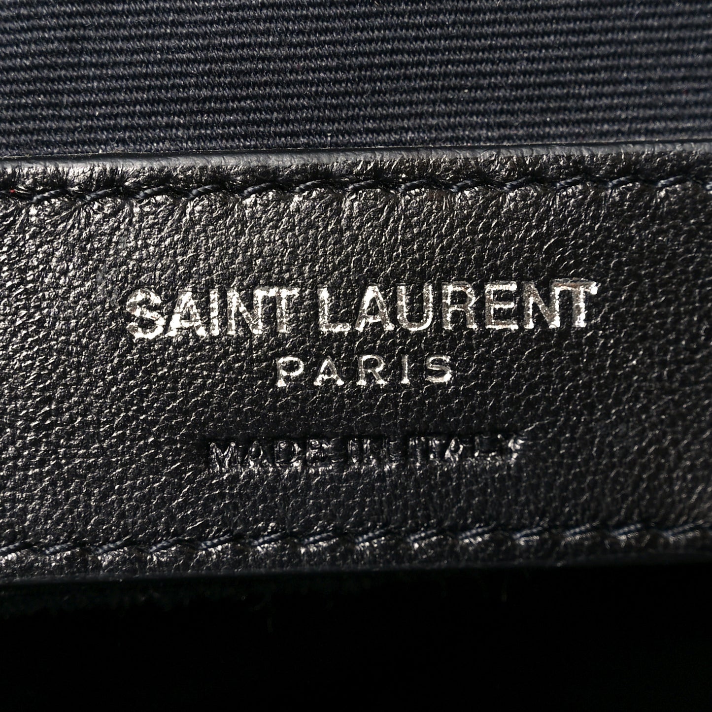 Calfskin Y Quilted Monogram Medium Loulou Chain Satchel Black