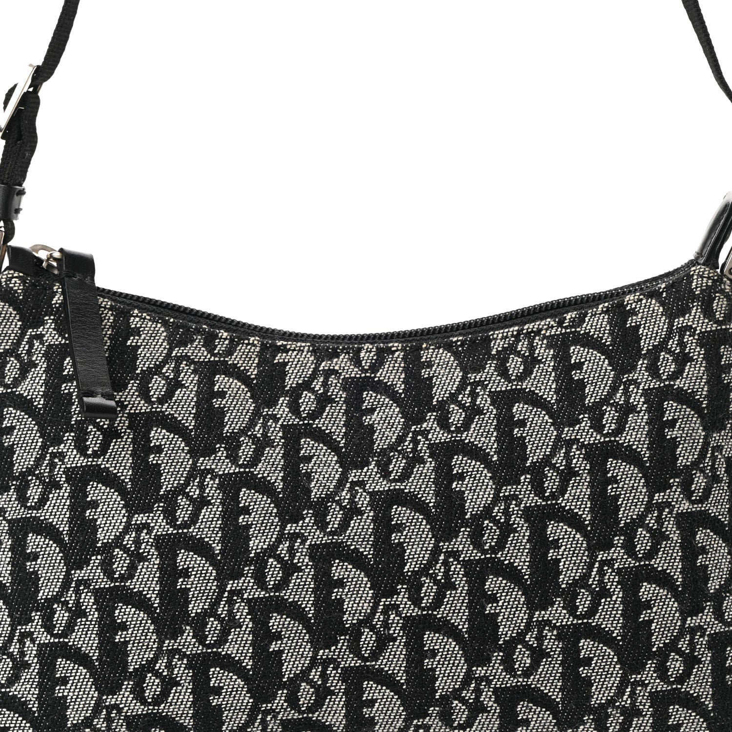 Christian Dior Monogram Shoulder Bag Pochette Black 7 of 10