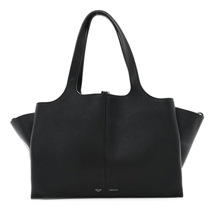 Celine Baby Grained Calfskin Medium Tri-Fold Bag Black 1 of 13