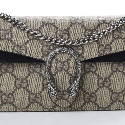 Gucci GG Supreme Monogram Super Mini Dionysus Shoulder Bag Black 9 of 10