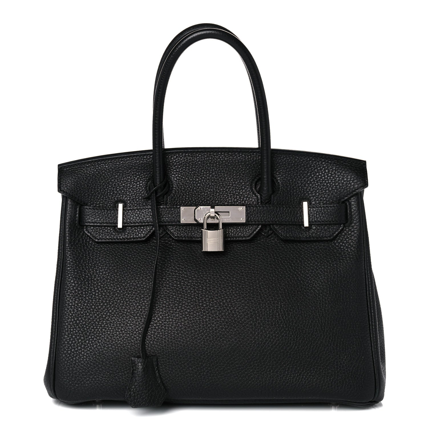 Hermes Taurillon Clemence Birkin 30 Black 1 of 3