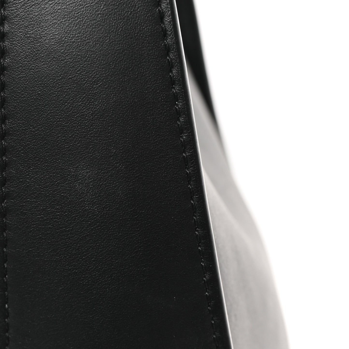 Smooth Calfskin Half Moon Shoulder Bag Black