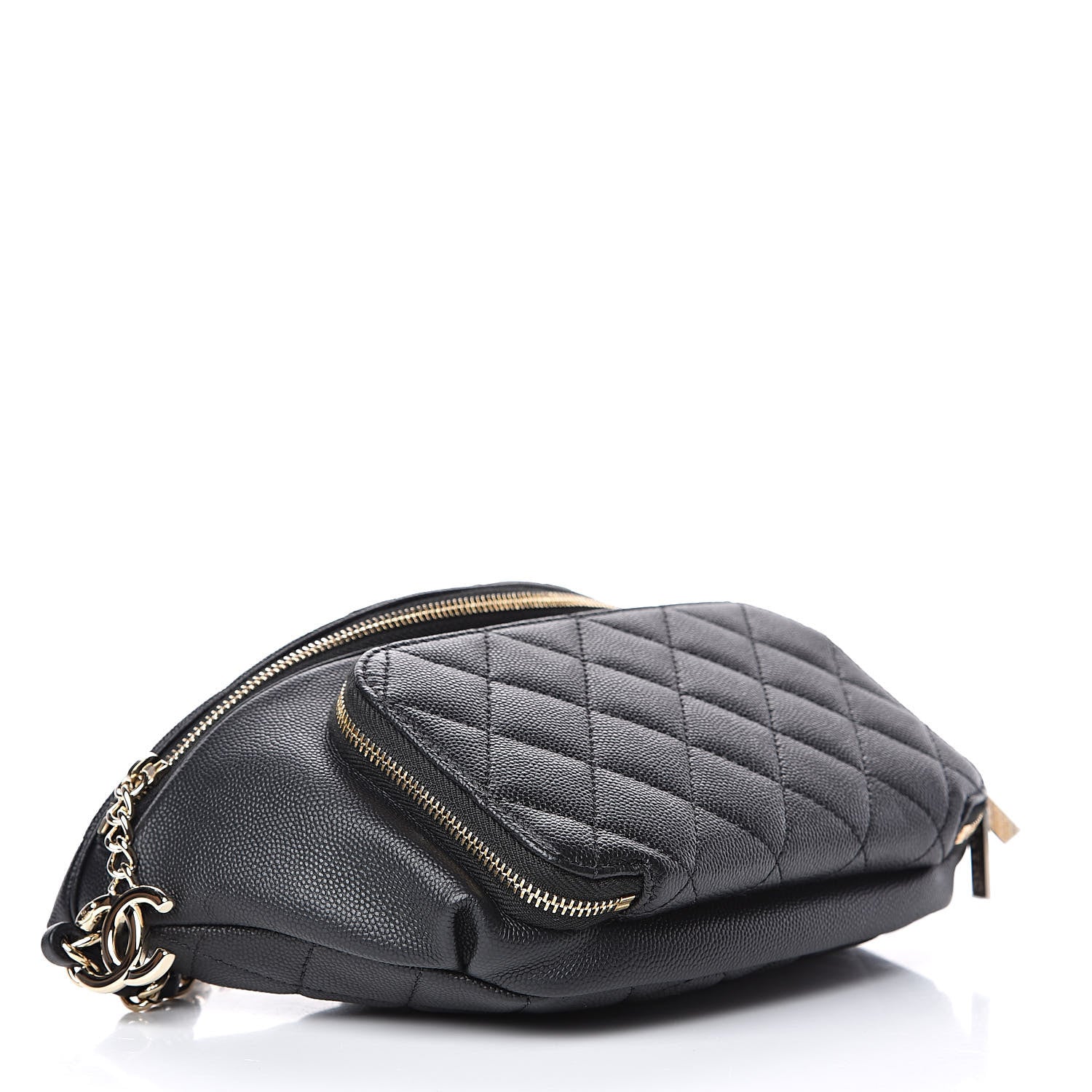 Chanel Caviar Quilted Business Affinity Waist Belt Bag Black 4 of 9