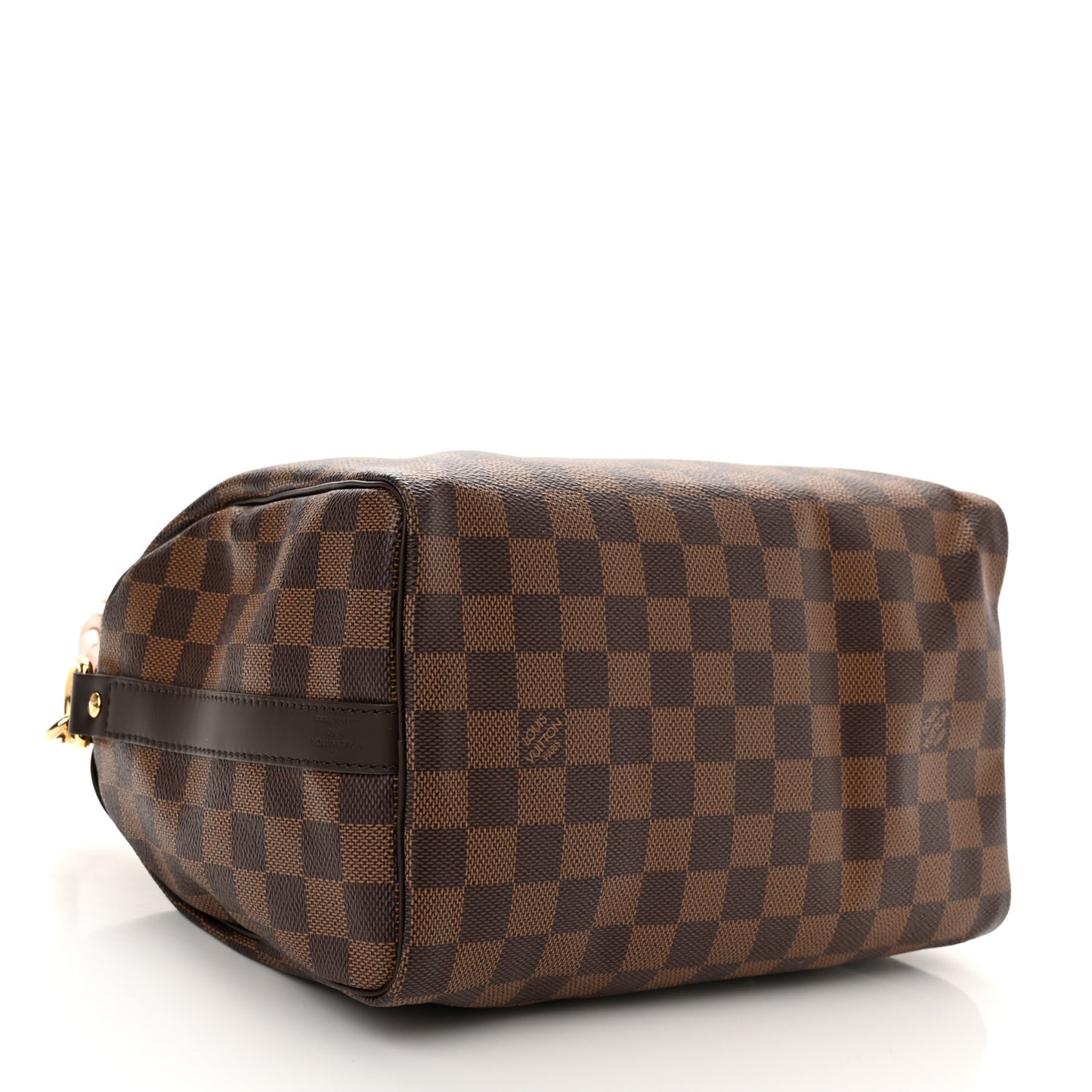 Damier Ebene Braided Speedy Bandouliere 25 Pink