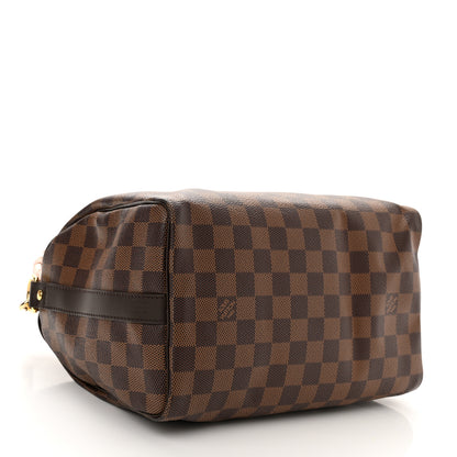 Louis Vuitton Damier Ebene Braided Speedy Bandouliere 25 Pink 4 of 10