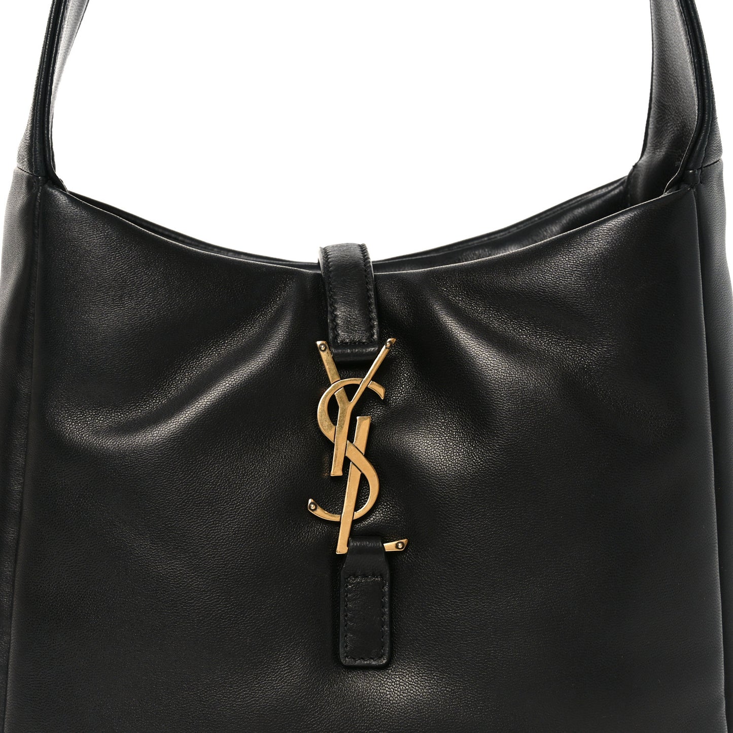 Padded Lambskin Small Le 5 A 7 Supple Hobo Black