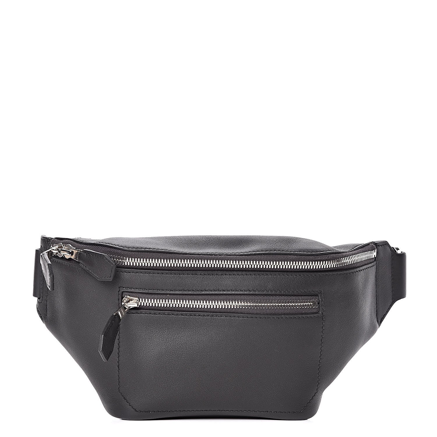 Hermes Taurillon Cristobal Citide Belt Bag PM Plomb 1 of 9