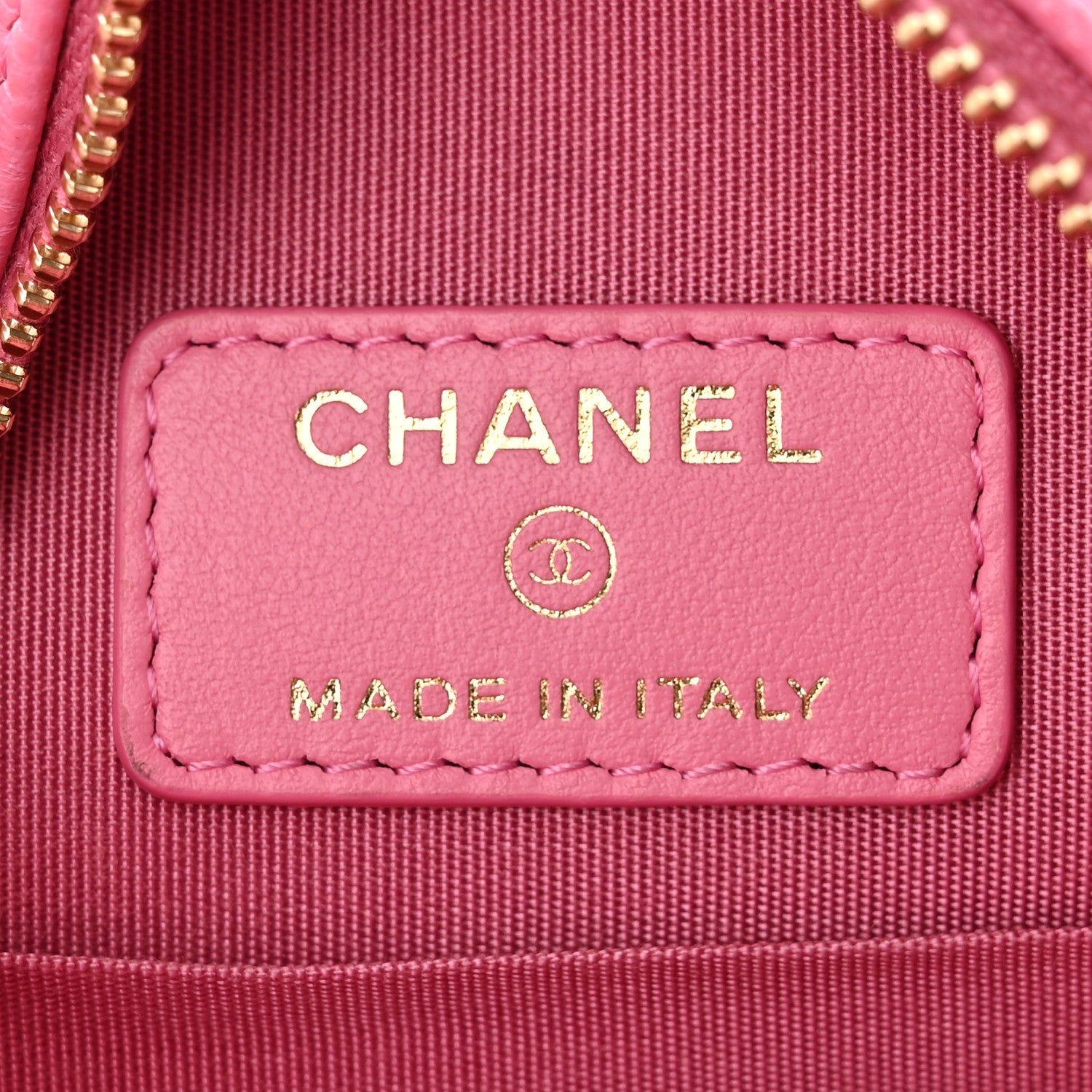 Chanel Caviar Quilted Gripoix CC Round Clutch With Chain Pink 6 of 11