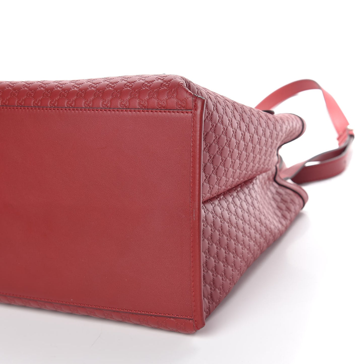 Soft Microguccissima Large Tote Red