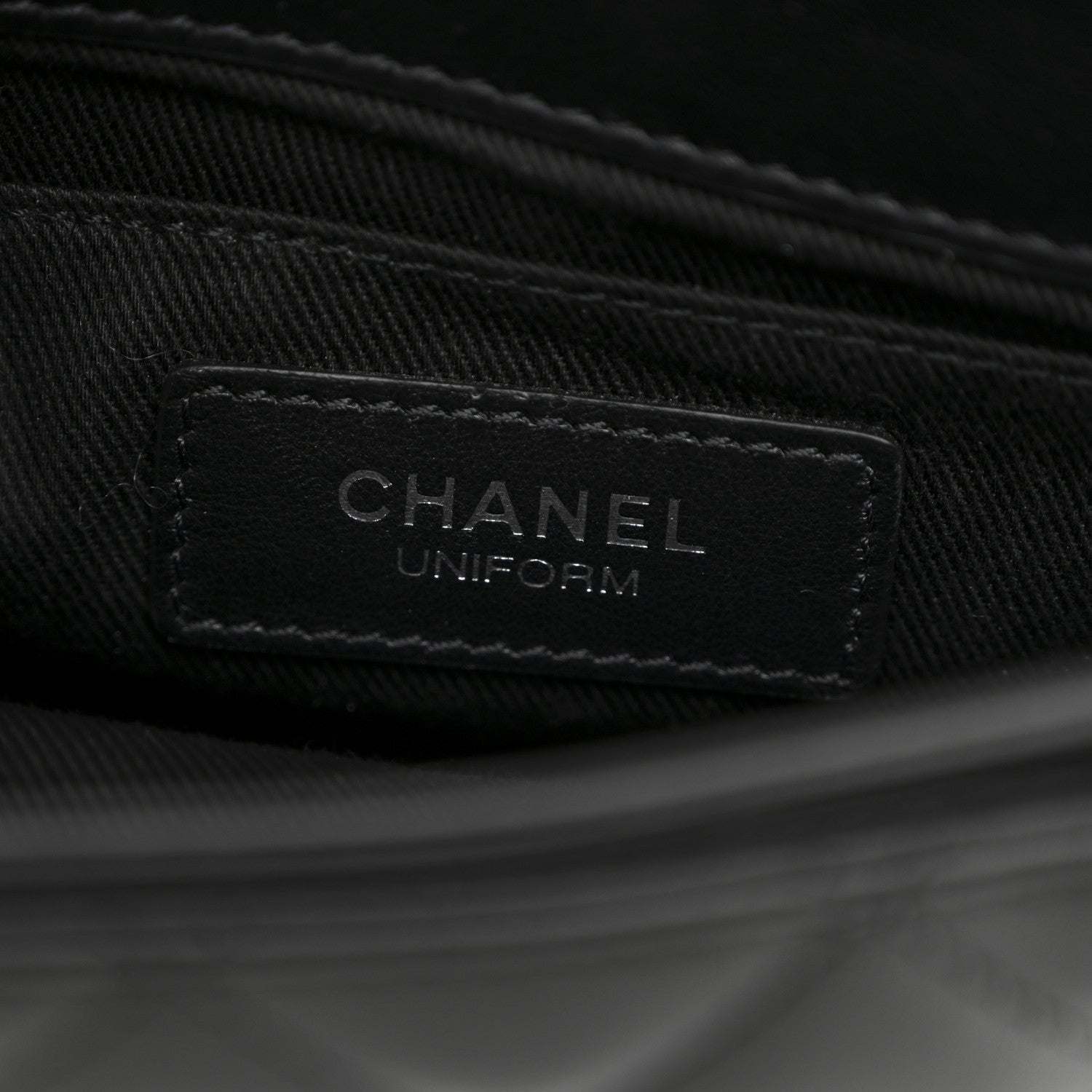 Chanel Calfskin Quilted CC Uniform Flap Belt Bag Black 6 of 10
