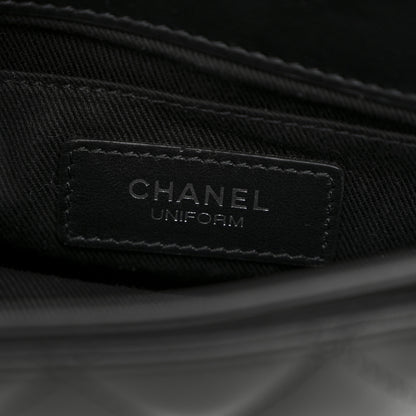 Chanel Calfskin Quilted CC Uniform Flap Belt Bag Black 6 of 10
