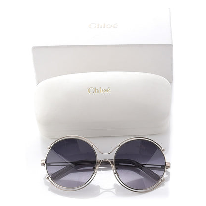 Chloe Isidora Oversized Round Sunglasses CE122S Silver 8 of 8