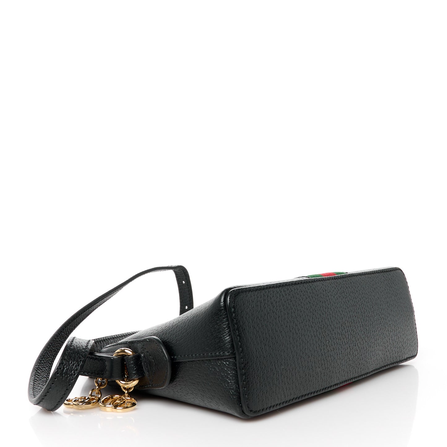 Calfskin GG Web Small Ophidia Dome Shoulder Bag Black