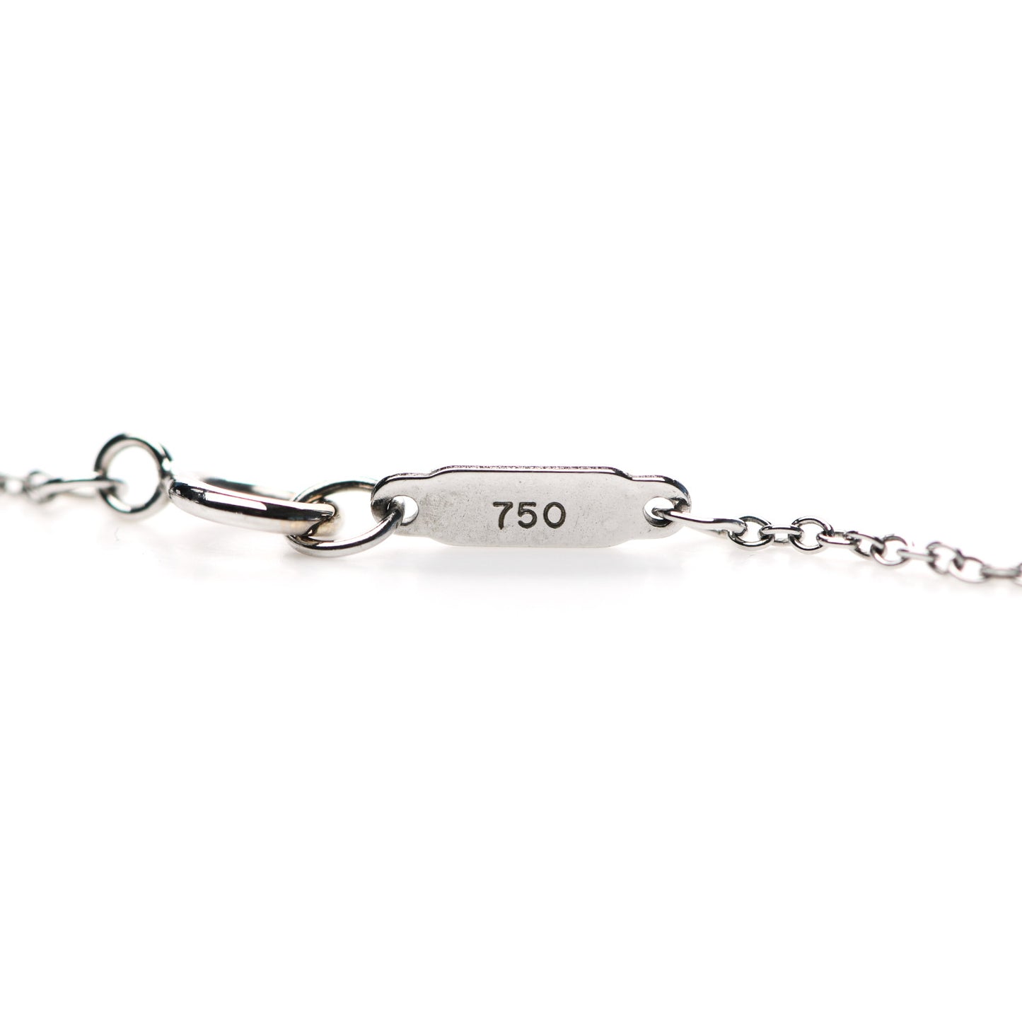 18K White Gold Pearl Drop Pendant Necklace