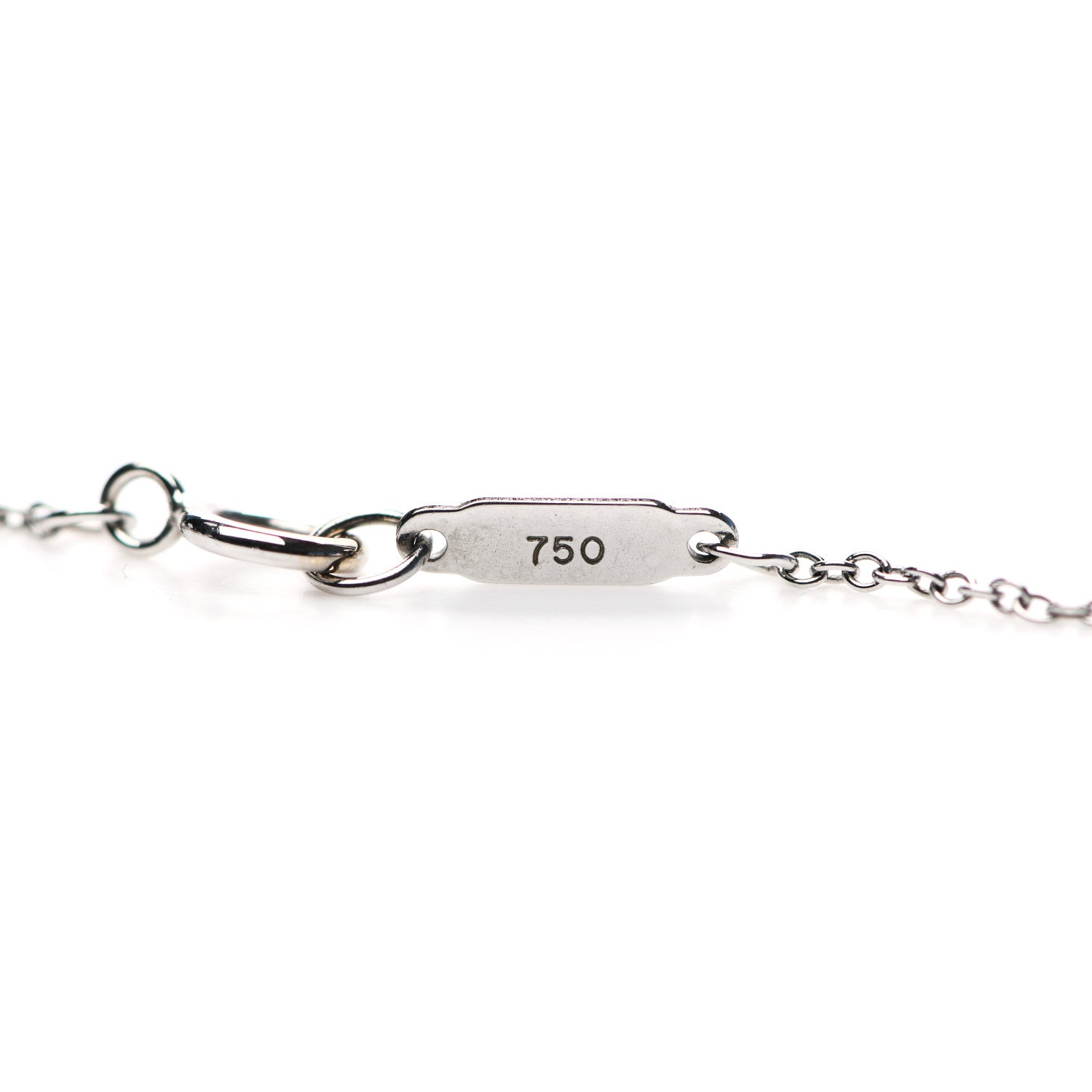 Tiffany 18K White Gold Pearl Drop Pendant Necklace 4 of 5