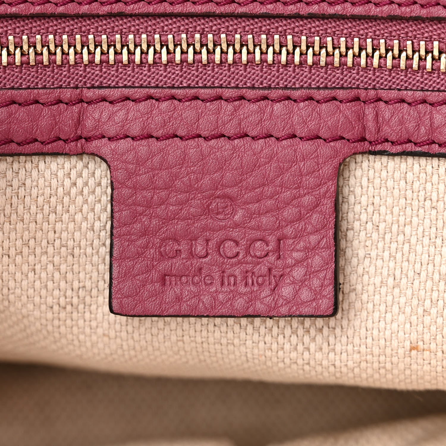 Gucci Pebbled Calfskin Medium Soho Chain Shoulder Bag Peonia Flower 6 of 11