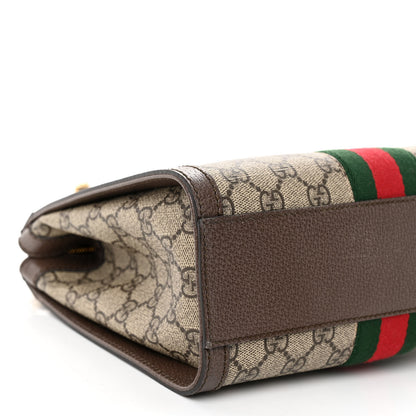 Gucci GG Supreme Monogram Small Ophidia Tote Bag Brown 9 of 10