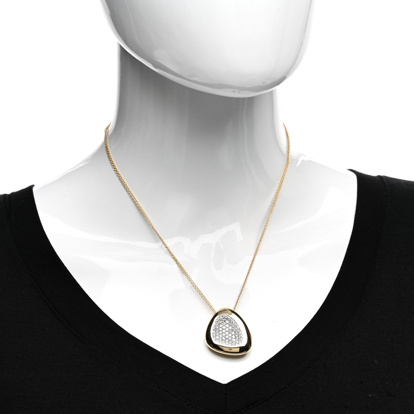 18K Yellow Gold Diamond Capri Plus Pendant Necklace