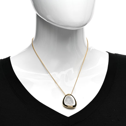 Roberto Coin 18K Yellow Gold Diamond Capri Plus Pendant Necklace 2 of 4