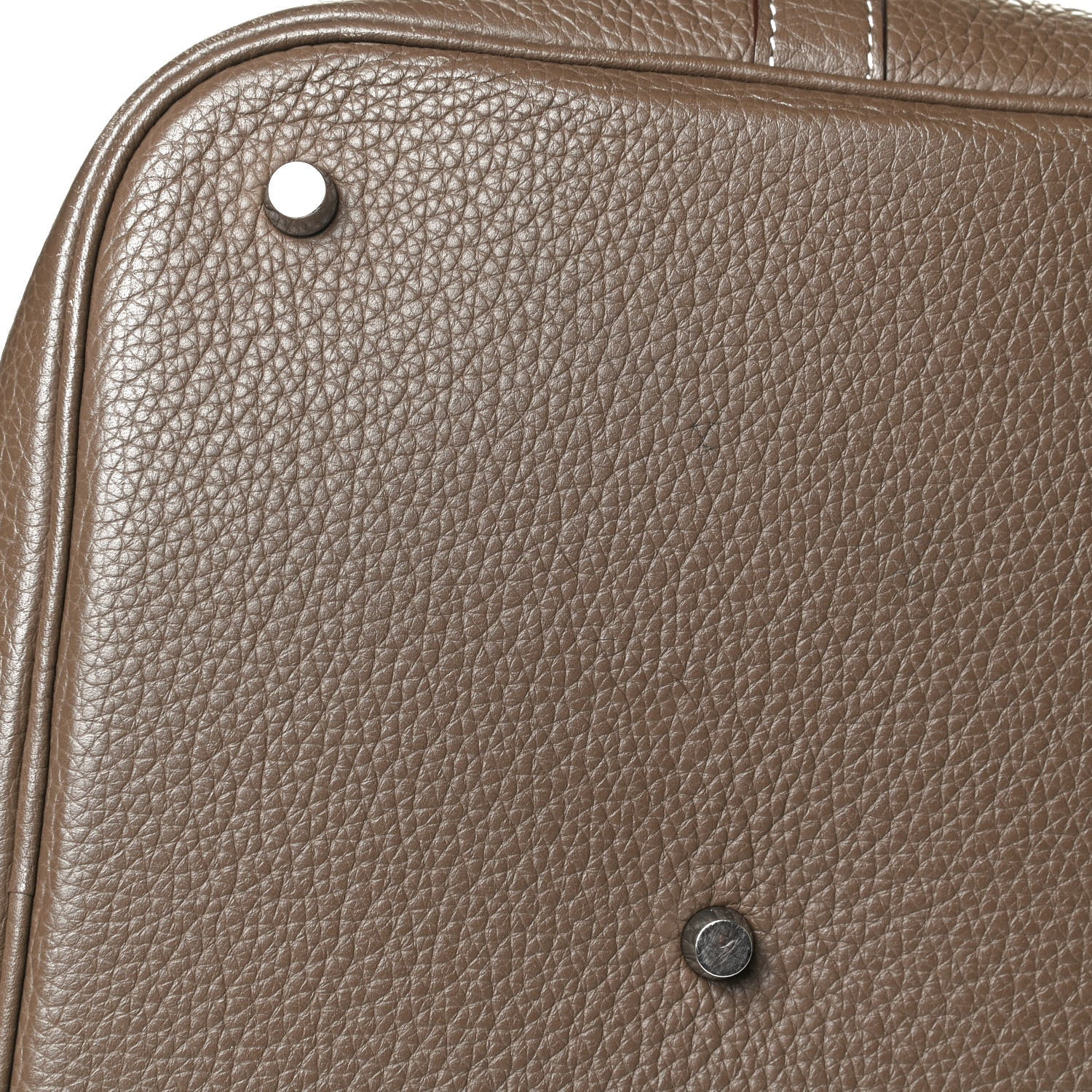 Hermes Taurillon Clemence Picotin Lock 26 GM Etoupe 10 of 14
