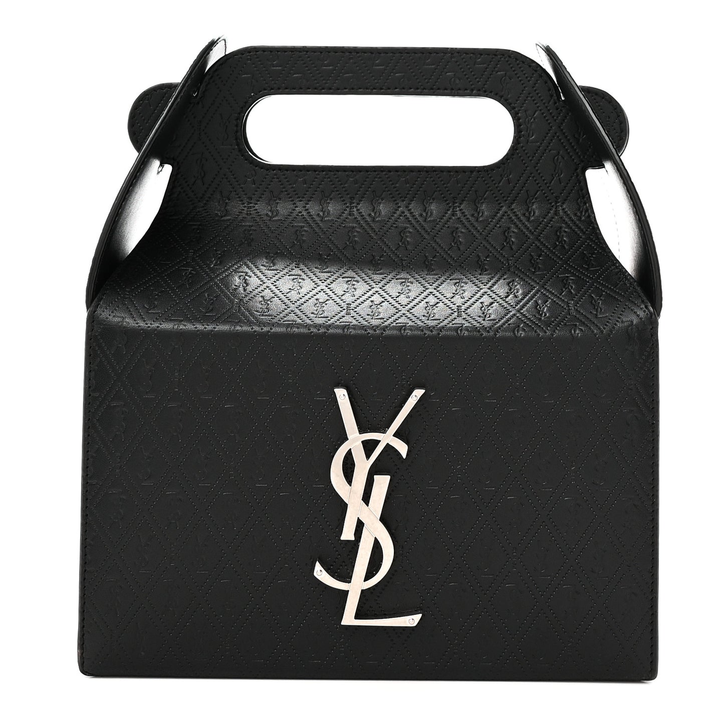 Calfskin Monogram Take Away Box Black