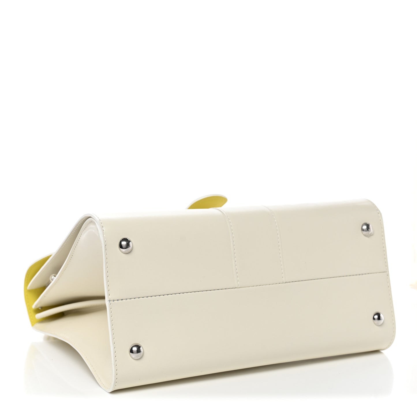 Boxed Calfskin MM Magic Brillant Satchel Ivory