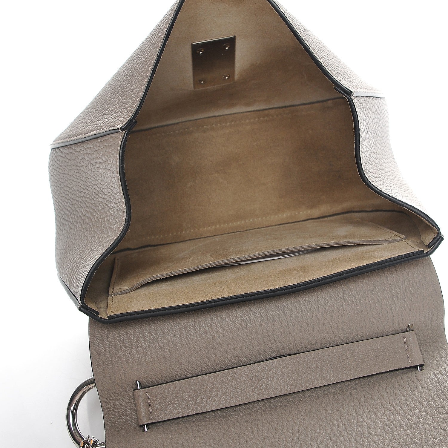 Chloe Grained Lambskin Drew Shoulder Bag Motty Grey 5 of 7