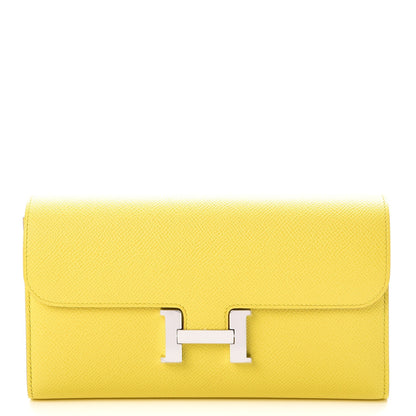 Hermes Epsom Constance Long Wallet Soufre 1 of 8