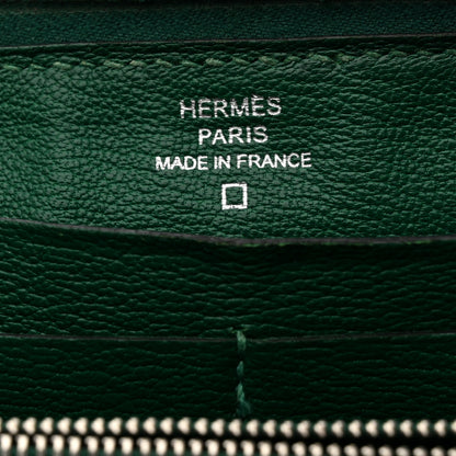 Hermes Shiny Alligator Azap Wallet Vert Emeraude 6 of 7