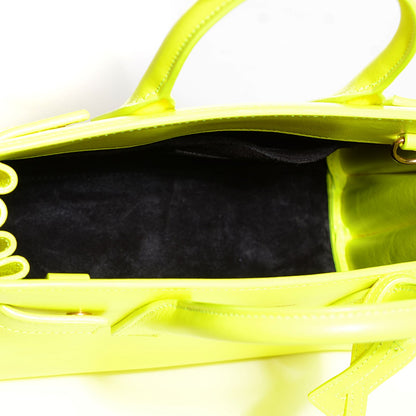 Saint Laurent Calfskin Nano Sac De Jour Neon Yellow 6 of 9